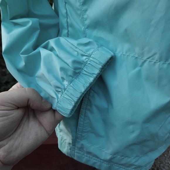 Columbia Girl's Nylon Windbreaker Rain Jacket Full Zip Lightweight Travel - Picture 6 of 14